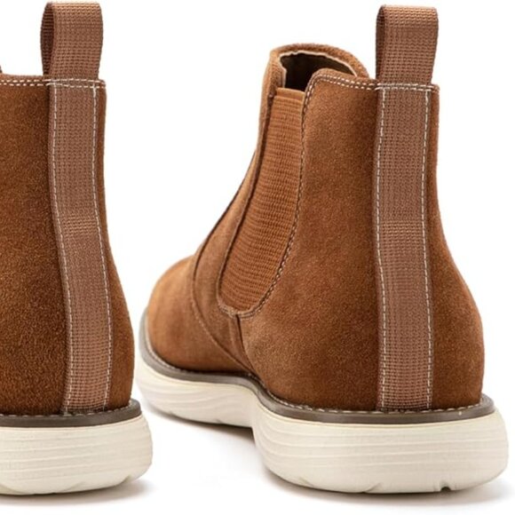 Mens Work Dress Boots - Stylish Chelsea Boots - Brown main image 5